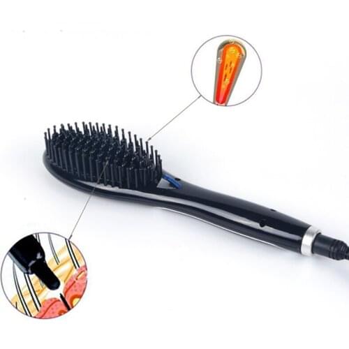 Creative Hair Straightener Comb Dual Purpose Dry/Wet Ion Hair Straightener Brush Home Electric Straightening Irons Styling Tools