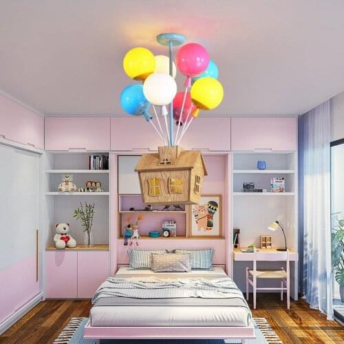 Nordic modern balloon chandelier Creative Flying room lamp fixtures children room boys and girls bedroom lamp home Decor