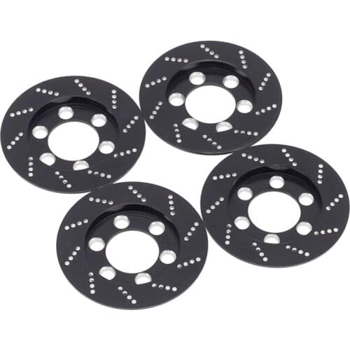 4Pcs Metal 1.9 Wheel Hub Rim Brake Disc Brake Caliper for 1/10 RC Crawler Car Axial SCX10 90046 AXI03007 Traxxas TRX4