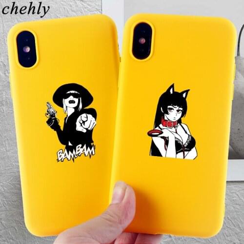 Fashion Girl Phone Case for IPhone 6s 7 8 11 Plus Pro X XS MAX XR Cartoon Cases Soft Silicone Fitted TPU back Cover Accessories