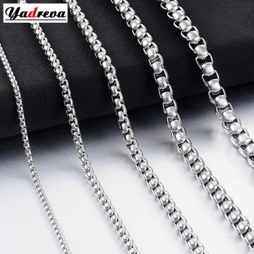 Mens Stainless Steel Hip Hop Necklace Fashion High Quality Jewelry