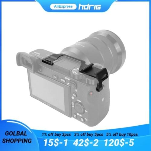 HDRiG Cold Shoe Plate Right Side For Sony A6100/A6300/A6400/A6500/A6600 Cold Shoe Extension Mount For Microphone Monitor LCD