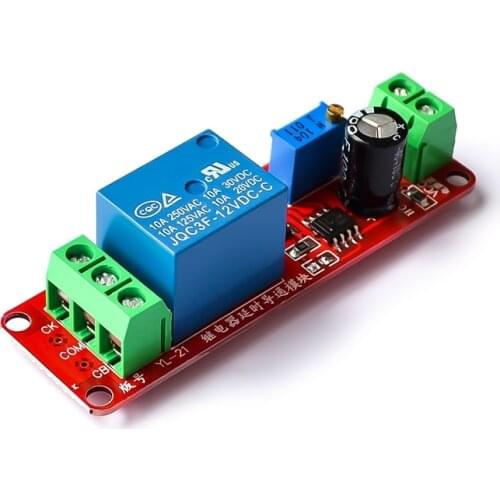 NE555 delay module Monostable switch Relay delay On-off switch (12V) Automotive electrical delay