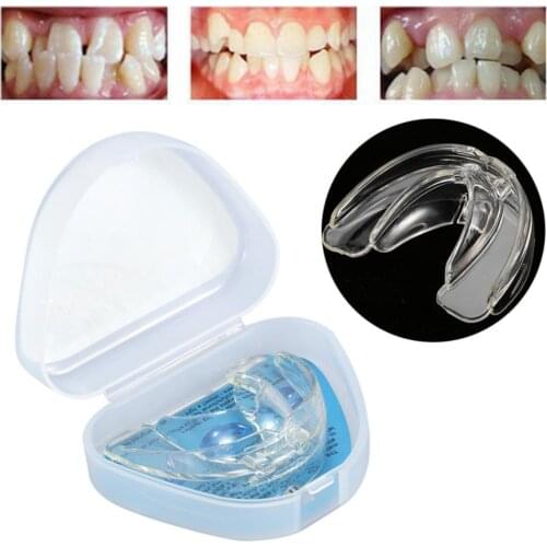 Invisible Orthodontic Braces Dental Mouthguard Straighten Teeth Tray Dental Orthotics Retainer Crowded Irregular Teeth Corrector