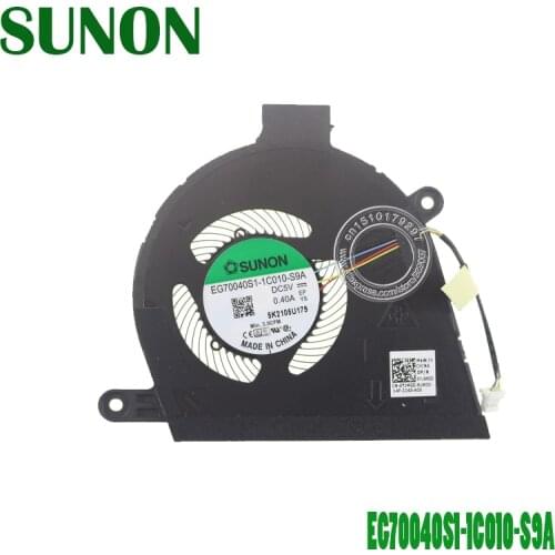 Laptop CPU Cooling Fan EG70040S1-1C010-S9A DC5V 0.40A 4Pin for DELL Latitude 9510 0YJMGD