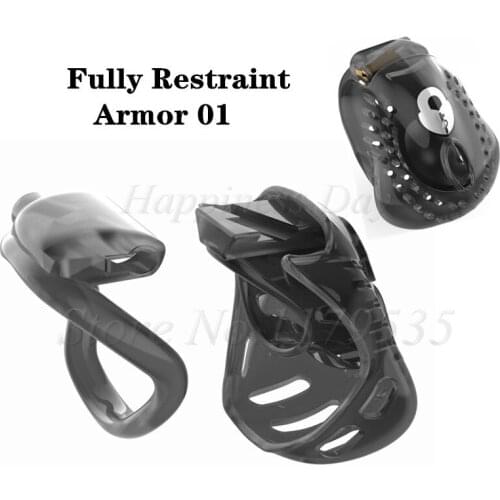 New Arrival Male Fully Restraint Bowl Chastity Device Cock Cage With 4 Penis Ring Lock Sissy Bondage Sex Toys For Men ARMOR 01