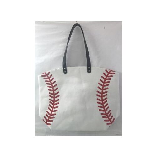 Wholesale new yellow softball white baseball Jewelry Packaging Blanks Cotton Canvas Sports Bags Baseball Softball football Bag