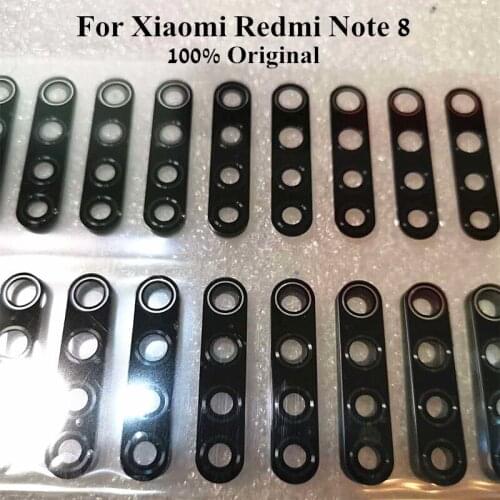 Original Camera Glass Lens Cover For Xiaomi Redmi Note 8 8pro NT8 NT8proBack Camera Outside Glass Lens lenses With Stickers