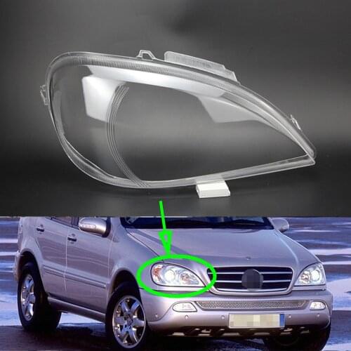 Headlight Lens For Mercedes-Benz W163 ML320 ML350 ML500 1999~2005 Headlamp Cover Replacement Car Front Head Light Auto Shell