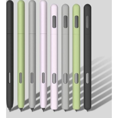 For Samsung Galaxy Tab S6 Lite P610 P615 Tab S7 Tablet S6Lite Pencil Case Cover S Pen Bag Non-slip Protection Silicone Sleeve