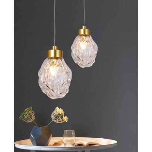 Nordic postmodern glass pinecone droplight sitting room/restaurant bar club villa hotel designer chandeliers