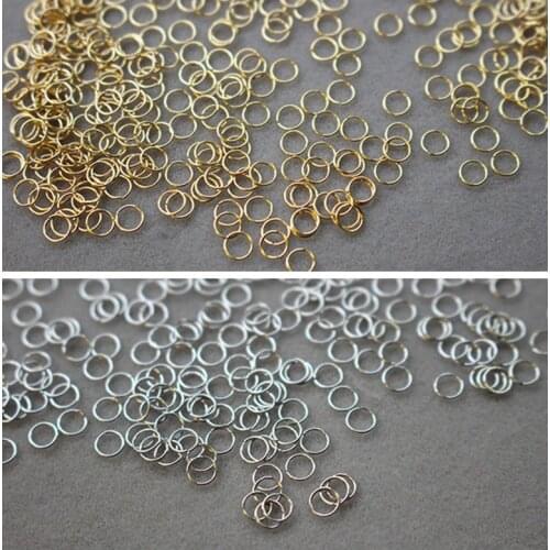 0.4mm Thick Extra Thin Open End Jump Rings Earring Hoop Connect Finding Buckles Anti-Rust Hanger Leather Craft Diy Accessories