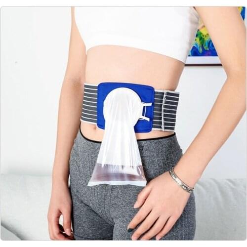 1pc Belt-100pcs Bags Colostomy Bags Ostomy Belt Drainable Urostomy Bag After Colostomy Ileostomy Pouch Ostomy Belt with Bag
