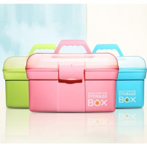 1Pc Pink Big Capacity Nail Art Tool Storage Box Case Portable Nail Storage Case Organizer Box Tool for Art Tool Jewelry Gel Bits