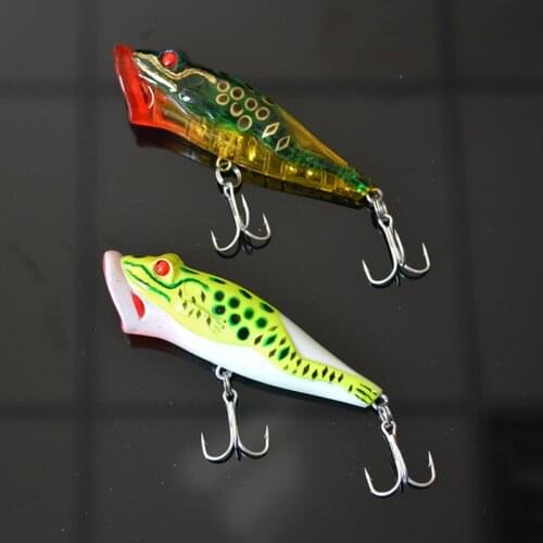 1Pcs Popper Sea Fishing Lure Frog Lures 8.3CM 12.5G Topwater Hard Bait Iscas Artificiais Leurre De Peche Wobbler