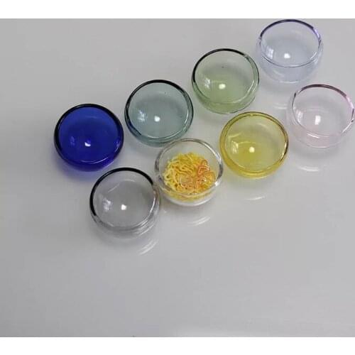 10pcs colorful half glass globe bubble glass cover dome glass wishing bottle glass vial necklace pendant handmade widding decor