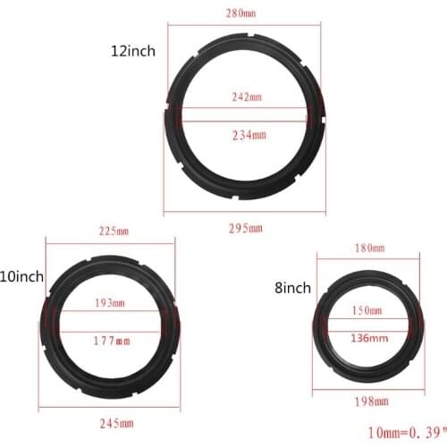 8/10/12 Inch Subwoofer Speaker Surround Foam Folding Edge Sound Repair Accessory