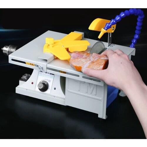 850W Multifunction Mini Table Saw Stone Polisher Jade Engraving Machine Grinding machine Table Saws Jade Cutting machine 220V