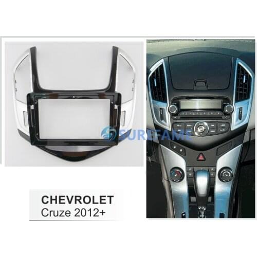 9 inch Car Fascia Radio Panel for CHEVROLET Cruze 2012+ Dash Kit Install Facia Console Bezel Adapter 9inch Plate Cover Trim