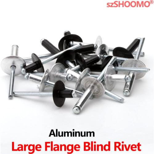 Aluminum Large Flange Pop Open Hollow Blind Rivets Large Cap Leaf Bolt Dropper Self-plugging Rivet Decoration Pull Nail Rebite