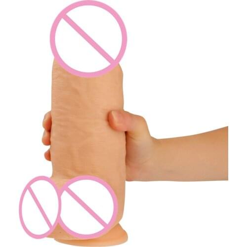 Modi 9.5 Inch Huge Realistic Dildo Lifelike Butt Penis Cock with Large Glans Adult Sex Toy for Women Vaginal and Anal Orgasm