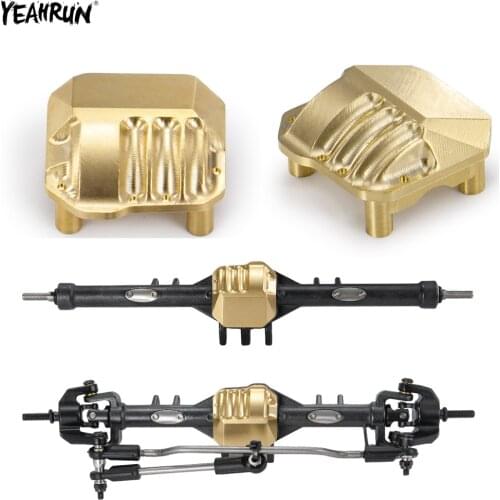 YEAHRUN RC Car Brass Counterweight Heavy Duty Copper For 1/10 Axial SCX10 II 90046 90047 90059 90060 Front & Rear Axle Parts