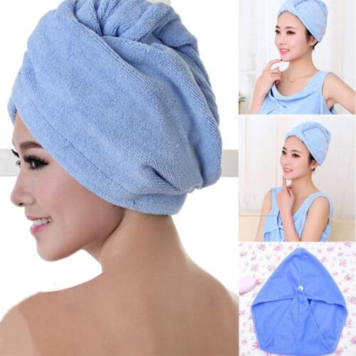 Large Quick Dry Magic Hair Turban Towel Microfibre Hair Wrap Bath Shower Cap Hat
