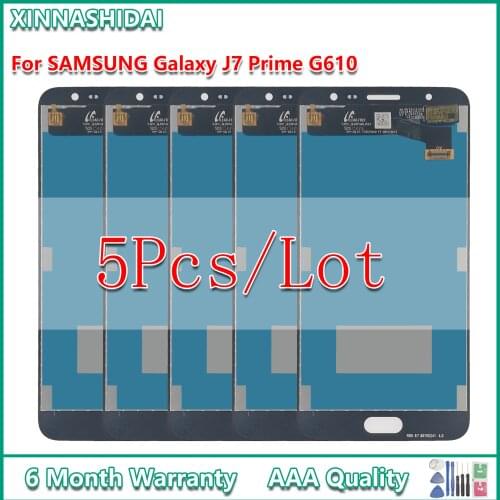5 pcs/lot LCD Display For Samsung Galaxy J7 Prime 2016 G610 G610F G610M LCD DisplayTouch Screen Digitizer Assembly Replacement