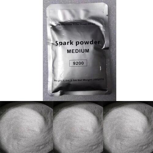 10X Ti Powder 200g/bag Material For Cold Spark Fountain Wedding Fireworks Machine MSDS Sparkular Material Showen 2-5M