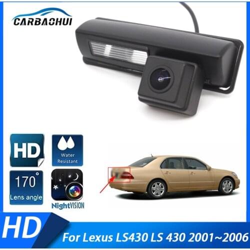 HD Night Vision Back up Rear View camera CCD license plate Camera ​For Lexus LS430 LS 430 2001 2002 2003 2004 2005 2006