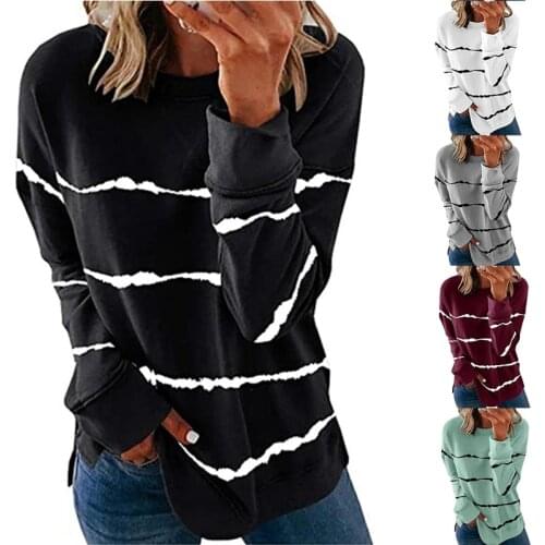 Hoodie Print Autumn Fashion Casual Sweatshirt Open Side Poleron Mujer 2020 Harajuku Loose Women O Neck Hoodie