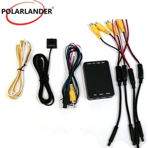 Rear View Back UP Cameras Control Box 4 Way Cameras 360 View Car Camera Switch System For Rear Left Right Size Front Camera