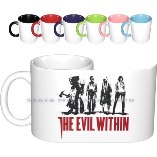 The Evil Within Ceramic Mugs Coffee Cups Milk Tea Mug Castellanos Joseph Oda The Evil Within Survival Horror Terror Evil The