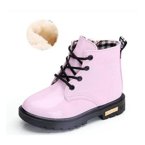 Fashion Children Cotton-padded Shoes EU 21~36 Girl Boy Snow Boots 2019 New Winter For Kids Comfort Thick Antislip Short Boots