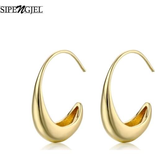 Fashion Gold Hoop Earrings Simple Geometric Earings Geometric Vintage Earrings For Women Wedding Party Jewelry Gift