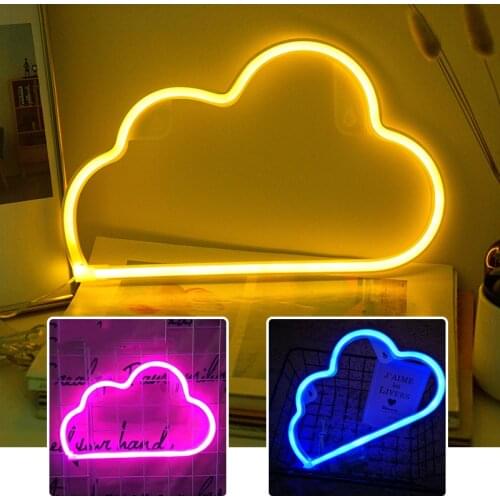 Neon Lights Wall Decoration Usb Or Battery Neon Lights Bedroom Cloud Lights Suitable for Christmas Birthday Parties PR Sale