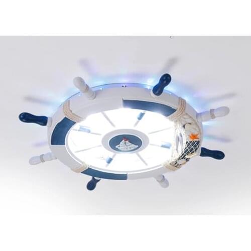 Ocean Boat Rudder Girls Boys Ceiling Light Lamp Children Room Ceiling Light For Kids Room Bedroom Nursery Led Lighting ZM1020