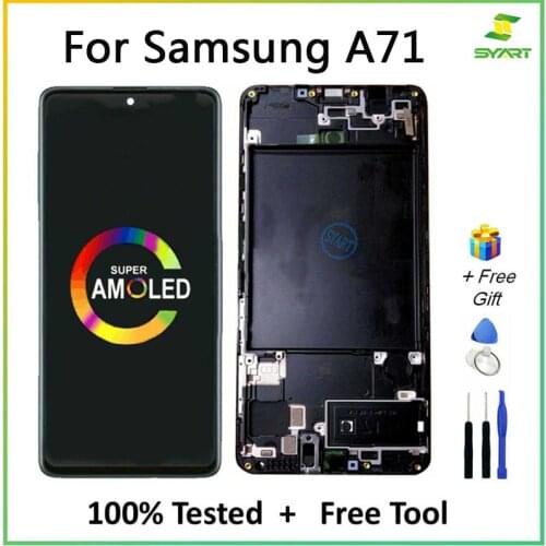 OLED Screen For SAMSUNG Galaxy A71 A715 A715F/FD LCD Display Touch Screen Digitizer Assembly For Samsung A71 LCD