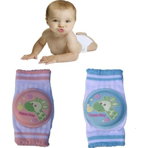Durable Baby Boys Girls Kneepad Cotton Soft Comfortable Children Knee Pads Doll Learn To Walk Best Protection Cute Cartoon Deer