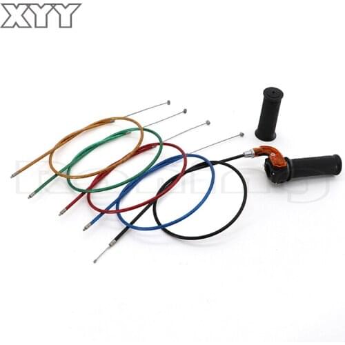 Twist Throttle Accelerator Grip + Cable For 47cc 49cc Mini Dirt Bike Quad Pocket S13 Free shipping