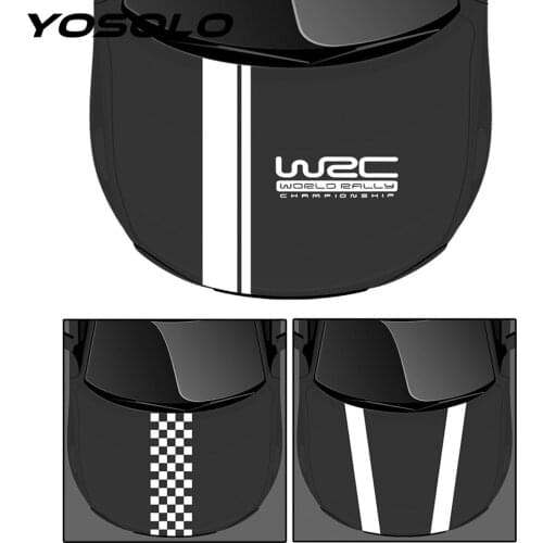 Universal Vinyl Racing Sports Car Sticker Car-styling DIY Car Wrap Film Sheet WRC Stripe Car Cover For Ford focus Cruze Renault