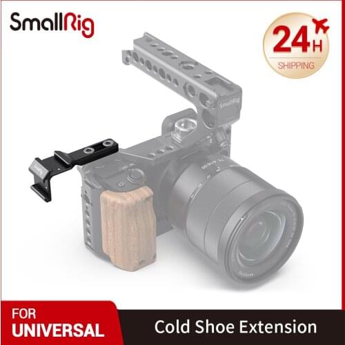 SmallRig DSLR Camera Rig Cold Shoe Mount Dual Cold Shoe Extension Vlogging Rig for Microphone Falsh Light ,Receiver DIY Opti2881