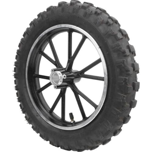 2.50-10in 60/100-10 Tire Wheel Rim Anti-Slip Tyre for PIT PRO Trail Dirt Bike Thumpstar RIM 12MM/0.5in AXLE