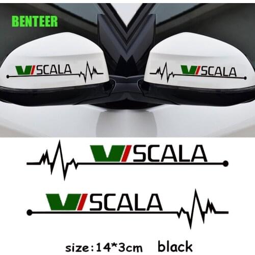 2pcs Car Rearview Mirror Sticker For Skoda SCALA