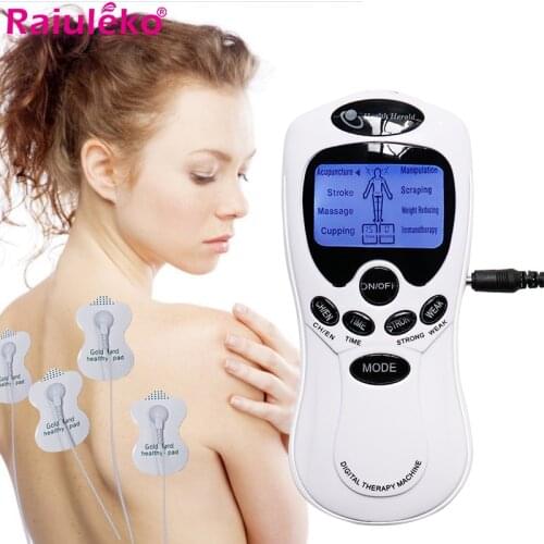 8 Mode EMS Electric Herald Tens Massager Acupuncture Body Massage Muscle Stimulator Digital Therapy Machine Electrostimulator