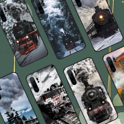 Train Railway Track Phone Case For Huawei honor Mate P 10 20 30 40 i 9 8 pro x Lite smart 2019 nova 5t Luxury shell funda coque