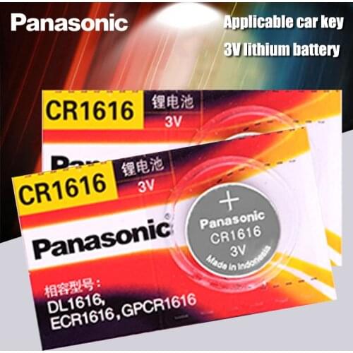 CR1616 2PCS Button Cell Coin Batteries Panasonic 100% Original cr 1616 3V Lithium Battery DL1616 ECR1616 LM1616