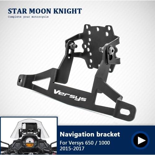 For Kawasaki Versys 650 1000 Versys650 MY 2015 2016 2017 Motorcycle GPS navigation mounting bracket mount holder frame