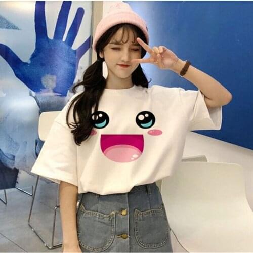 T-Shirts women clothing tops tees graphic print female summer Harajuku Vogue plus size casual Clothing Camisas Mujer ladies