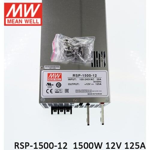 RSP-1500-12 MEAN WELL Switching Power Supply 110V/220V AC to 12V DC 125A 1500W Transformer programmable power supply in parallel